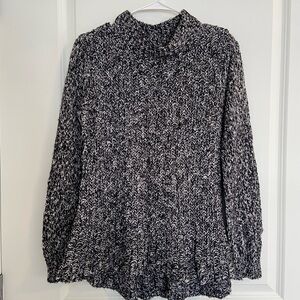 Black and White Knit Sweater